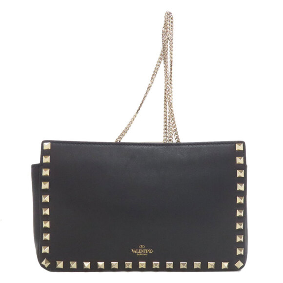 VALENTINO Black Leather Shoulder Bag - Picture 2 of 11